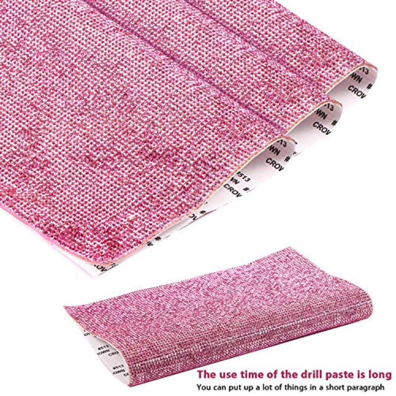 12000 Pieces Bling Bling Rhinestone Sheet Rhinestones Sticker DIY Car Decoration Sticker Self Adhesive Glitter Rhinestones Crystal Gem Stickers for Car Decoration, 9.4 x 7.9 Inch (Pink)